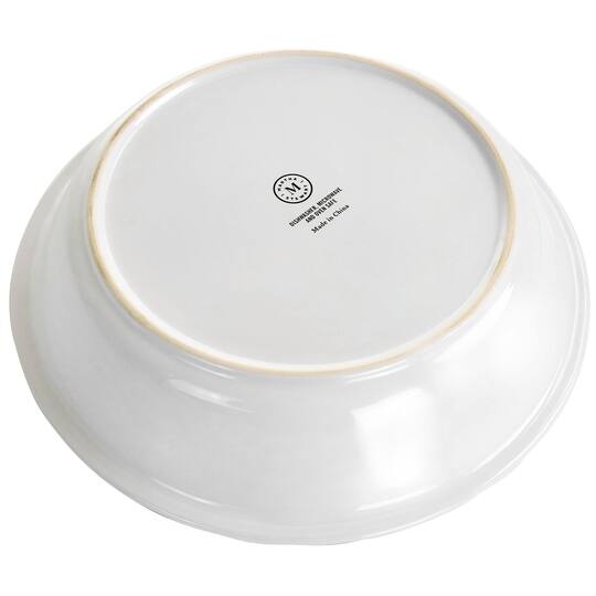 Martha Stewart 10" White Ceramic Pie Dish